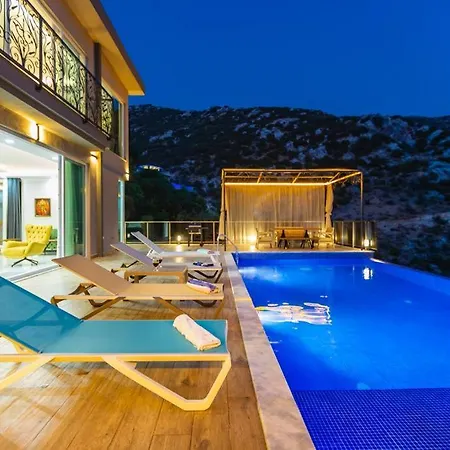 La Villa Celine- Xlarge Villa Complete Privacy In Nature, Pool With Wonderful View Kalkan Exterior photo